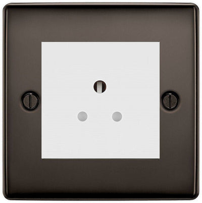 BG Nexus Metal Black Nickel 5A Unswitched Socket NBN29W by British General (BG-NBN29W)