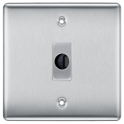 BG Nexus Brushed Steel Flex Outlet Socket NBSFLEX