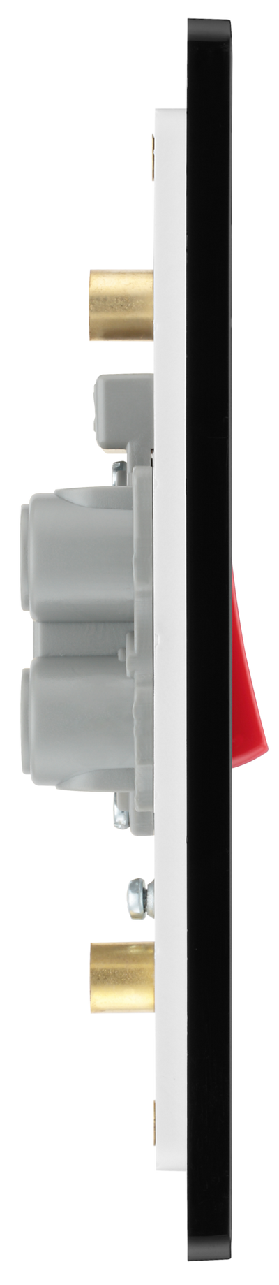 BG Evolve PCDMB72B Matt Black 45A 2 Pole LED Switch-Black Insert
