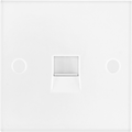 BG 9BTSI/1 Moulded Square Edge | White | 1 Gang IDC Terminal Secondary Telephone Socket