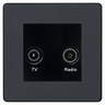BG Evolve Matt Grey TV & FM Socket PCDMGTVFMB by BG Evolve (BG-PCDMGTVFMB)