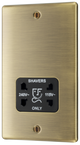BG NAB20B Nexus Metal Antique Brass 115-230V Dual Voltage Shaver Socket