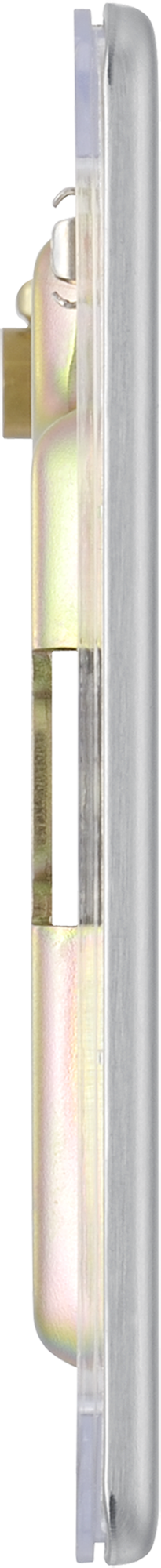 BG Electrical FBS94 Nexus Screwless Flat-Plate Single Blank Plate Brushed Steel