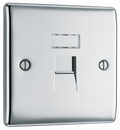 BG NPCRJ451 Nexus Metal Polished Chrome 1 Gang RJ45 Data Outlet