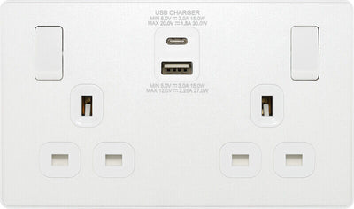 Switches: BG Evolve Pearlescent White Screwless Switches & Sockets White Insert Full Range PCDCL12W - Single Light Switch 20A by British General (BG-EVOLVE-PEARLESCENT-WHITE-PCDCL12W)