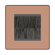 BG Evolve Polished Copper Screwless Twin 2 Gang Brush Cable Entry by British General (BG-PCDCPEMS2B+EMFO)
