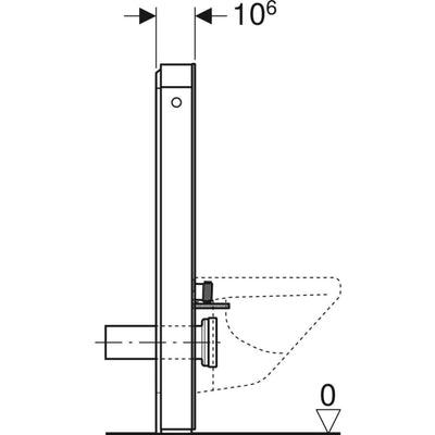 Geberit Monolith Plus Sanitary Module For Wall-hung Wc, 101 cm, Front Cladding Made Of Glass - 131.221.JK.5
