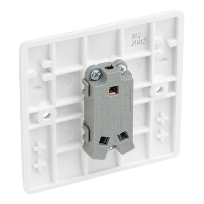 BG Nexus Single 2 Way Light Switch 1 Gang 10AX White & 32mm Pattress Back Box