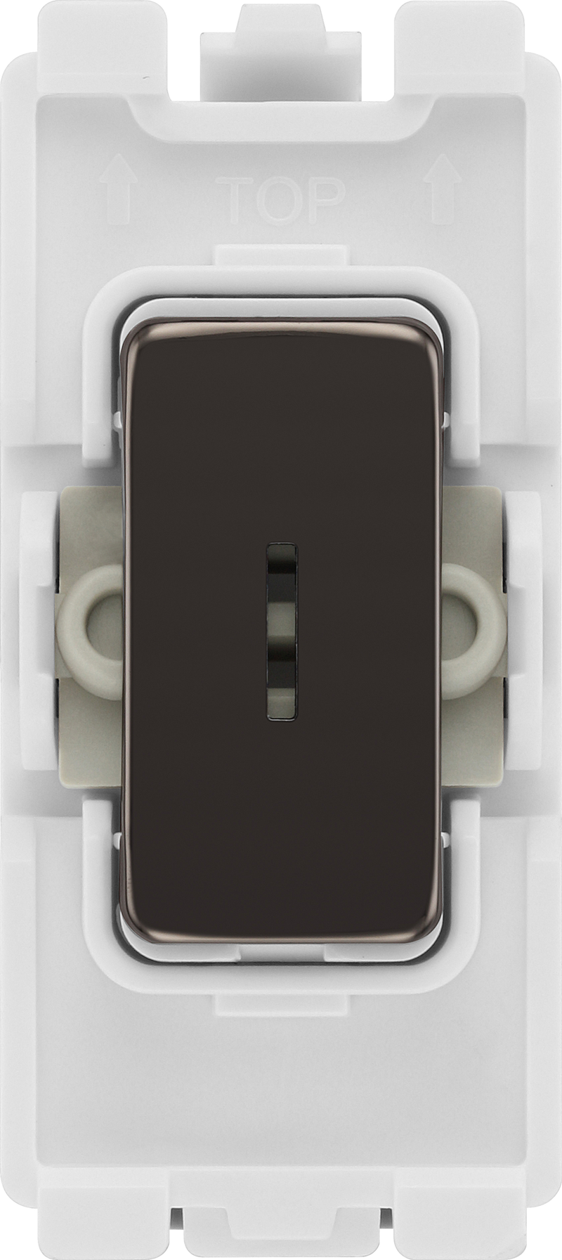 BG RBN12KY Nexus Grid Black Nickel 2 Way Secret Key Switch Module 20AX Single Pole