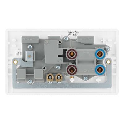 BG Nexus 45A DP Cooker Control Unit Socket Neon with 50mm Surface Pattress Box