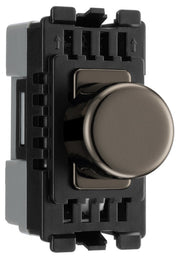 BG RBNDLT Nexus Grid Black Nickel 2 Way 150W Trailing Edge Dimmer Module by British General (BG-RBNDLT-Shopify-SA_1)