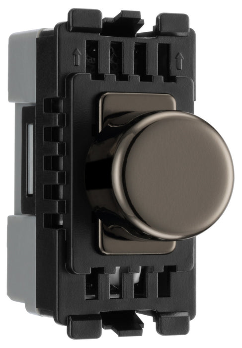 BG RBNDLT Nexus Grid Black Nickel 2 Way 150W Trailing Edge Dimmer Module