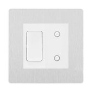 BG Evolve Brushed Steel Custom Switch 1x 2 Way Switch 1x Secondary Touch Dimmer by British General (Evolve-BS-2G-1x 2-Way Switch-1x STD-WI)