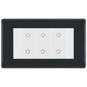 BG Part M Triple Master Touch Dimmer Switch Graphite - White Insert