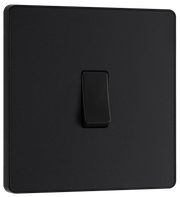 BG Evolve PCDMB13B Matt Black 1 Gang 20A 16AX Intermediate Light-Black Insert by British General (BG-PCDMB13B-Shopify-SA_1)