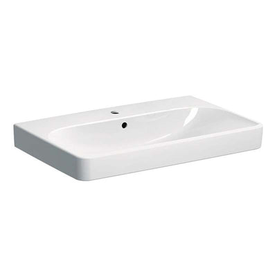 Geberit Smyle Square Wash Basin - 750mm - 1 Tap Hole - 500.249.01.1 by Geberit (Geberit-500.249.01.1)