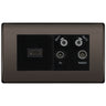 BG Nexus Black Nickel 4G Faceplate with HDMI + TV/FM/SAT Module - Black by British General (BG-NBNEMR4-HDMI-TVFM2B)