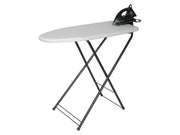 Corby Berkshire Ironing Centre in Light Grey with Sherwood 1200W Dry Iron - UK Plug