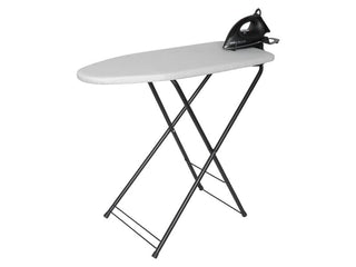 Corby Berkshire Ironing Centre in Light Grey with Sherwood 1200W Dry Iron - UK Plug