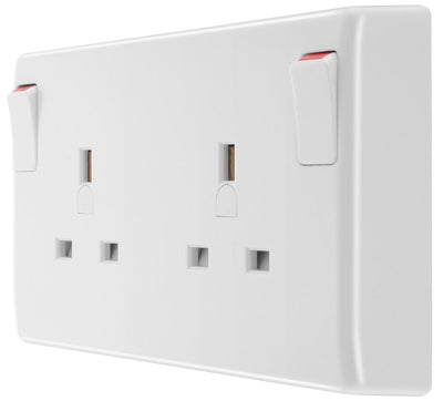BG 822CON Moulded Round Edge | White | 13A SP Converter Switched Socket by British General (BG-822CON)