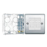 BG Nexus Polished Chrome 2 Gang RJ45 Double Data Outlet NPCRJ452 with 35mm Steel Back Box