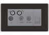 BG Screwless Black Nickel Quadplex Combination TV Socket FBN69G by British General (BG-FBN69G)