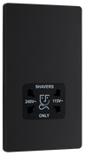 BG Evolve PCDMB20B Matt Black 115-240V Dual Voltage Socket-Black Insert by British General (BG-PCDMB20B-Shopify-SA_1)