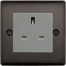 BG Nexus Metal Black Nickel 13A Unswitched Socket NBN23G by British General (BG-NBN23G)