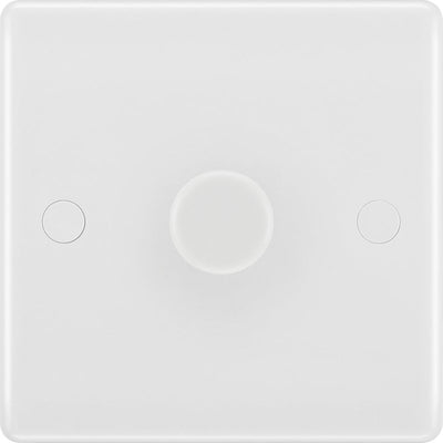 BG 881 Moulded Round Edge | White | 1 Gang 200W 2 Way Trailing Edge Dimmer Switch by British General (BG-881)