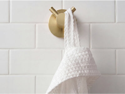 Corby Harrogate Double Clothes Hook in Brushed Brass