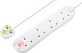 Masterplug SRG44N-MP 4 m 13 A Fused Surge Protected Extension Lead - White