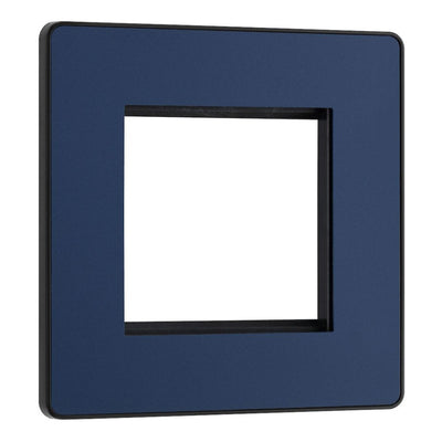 BG Evolve Matt Blue 45W USB Wall Socket Euro Module USB-A & C - Black Insert