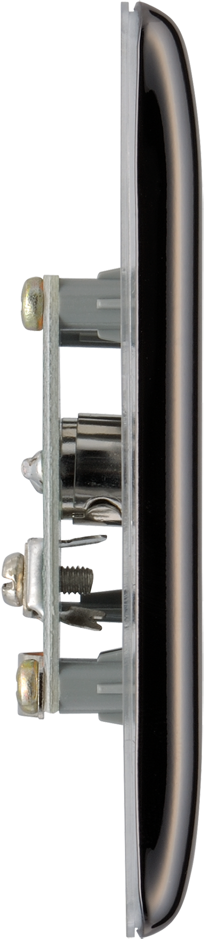 BG NBN60 Nexus Metal Black Nickel 1 Gang Co-Axial Socket