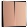 BG Evolve Polished Copper 2 Gang 2-Way 20A Edge to Edge Rocker Light Switch | PCDCP42EB by British General (BG-PCDCP42EB)