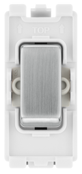 BG RBS13 Nexus Grid Brushed Steel 20AX Intermediate Switch Module