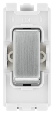 BG RBS13 Nexus Grid Brushed Steel 20AX Intermediate Switch Module by British General (BG-RBS13-Shopify-SA_1)