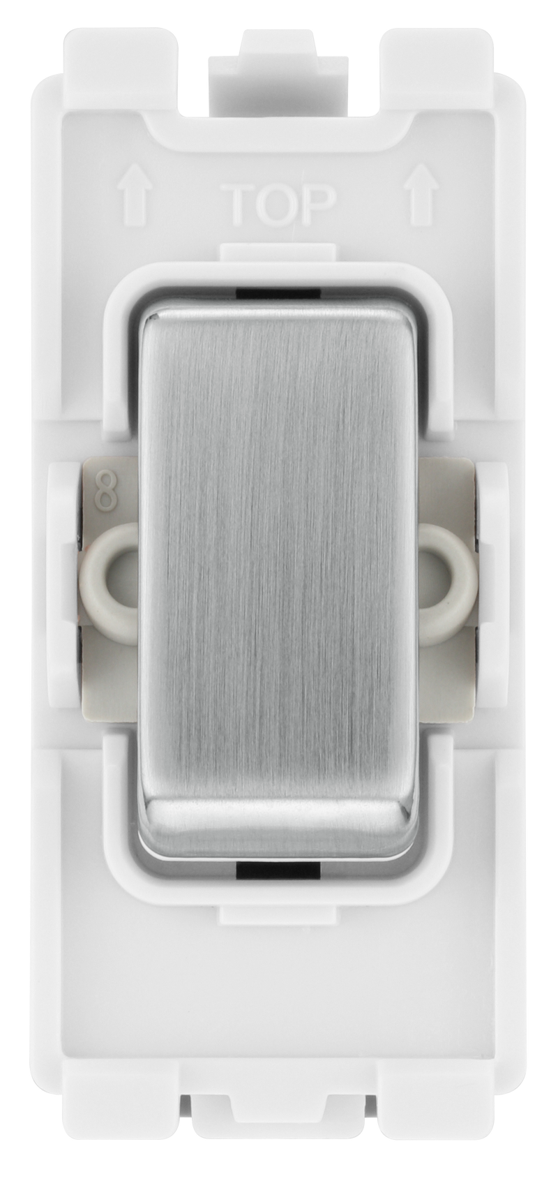 BG RBS13 Nexus Grid Brushed Steel 20AX Intermediate Switch Module