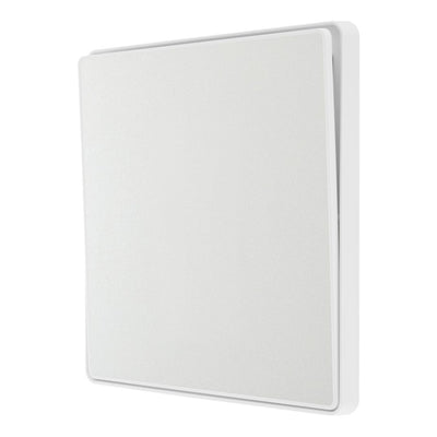 BG Evolve Pearlescent White Intermediate Edge to Edge Rocker Switch PCDCL13EW with 35mm Steel Back Box