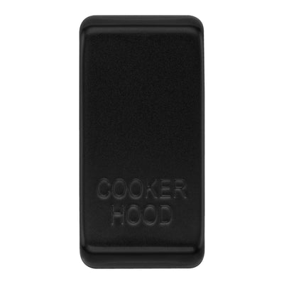 BG RRCHFB Matt Black 20 Amp Double Pole Appliance Grid Switch Labelled Cooker Hood