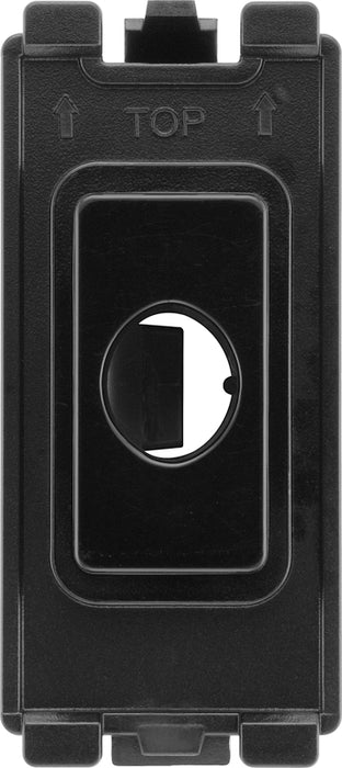 BG RPCDBFLEX Evolve Grid Black 10mm Flex Outlet Module