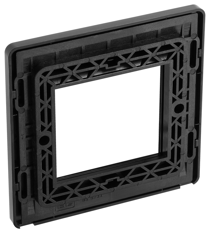 PCDSBEMS2B Back - The Euro Module range from British General combines plates and interchangeable modules so you can configure your own bespoke switches and sockets.