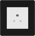 BG Flatplate Screwless Matt Black 5A Unswitched Socket FFB29MW