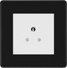 BG Flatplate Screwless Matt Black 5A Unswitched Socket FFB29MW by British General (BG-FFB29MW)