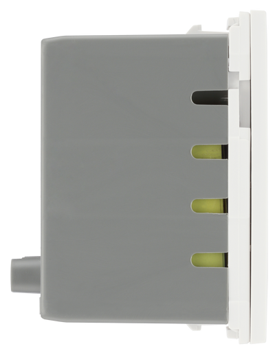 BG EMUSBAC45W Euro Module 2 Port A & C 45 USB Charging Module - White by British General (BG-EMUSBAC45W)