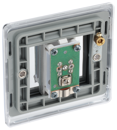 BG NPC64 Nexus Satellite, 1 Gang Co-axial Satellite Socket Polished Chrome
