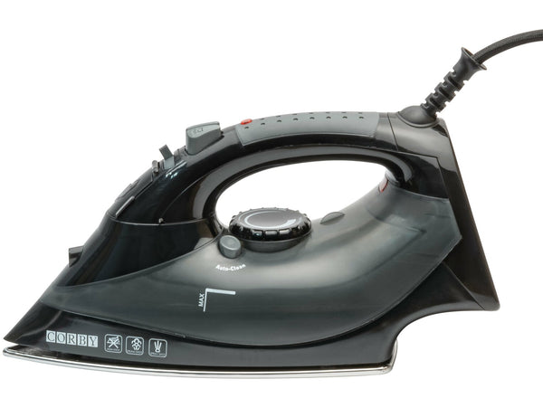 Corby Sherwood 2000W Steam Iron in Black - UK Plug