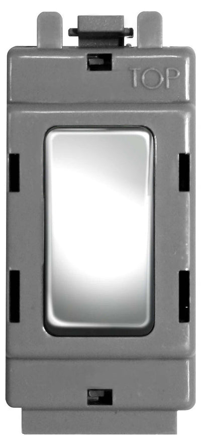 BG Nexus GPC13 Grid Chrome 20AX Switch Module Intermediate by British General (BG-GPC13-2)
