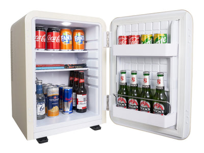 Corby Radley 40L Solid Door Minibar in Cream - UK Plug