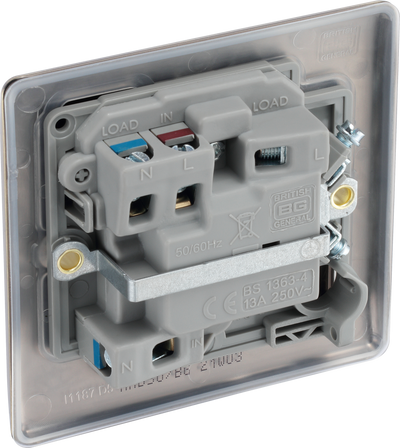 BG NAB50 Nexus Metal Antique Brass 13A Switched Fused Spur Unit