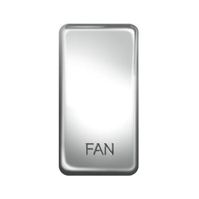 BG GRFNPC Nexus Grid Polished Chrome 'FAN' Rocker by British General (BG-GRFNPC-1)